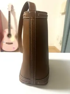 【美品】ZARA レザーバケットバッグ ブラウン ショルダー バッグ