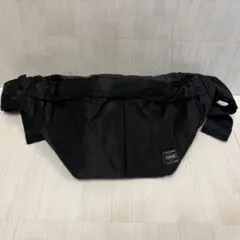 美品 PORTER ポーター タンカー ウエストバッグ L ブラック 黒