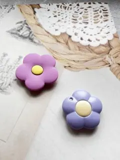 スマホスタンド　お花カッター　紫　セットのサムネイル