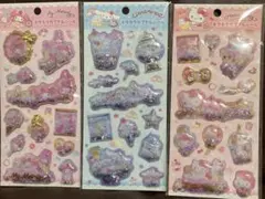 サンリオ キラキラカプセルシール 3点