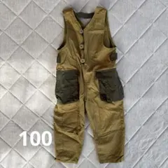 カーキオーバーオール 100cm