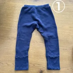 無印良品　２点セットネイビー コットン混紡 パンツ 90対応