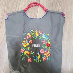 FEILER 花と鳥の刺繍 トートバッグ