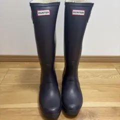 ハンター　レインブーツ　アンバージーン