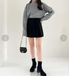 新品タグ付き　Heather ウールライクスカパン