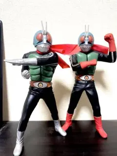 よ*こ様 【激レア】仮面ライダー 1999年製 ビッグソフビ 2体セット 新1号