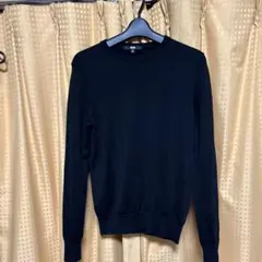 レディース　UNIQLO ブラック ニットセーター Mサイズ　毛￼ 100%