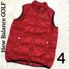 ニューバランス　ゴルフ　ダウンベスト　サイズ4 赤