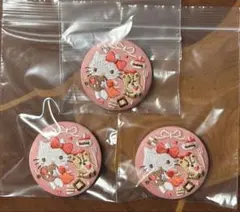 サンリオ　ハローキティ 刺繍缶バッジ 3個セット