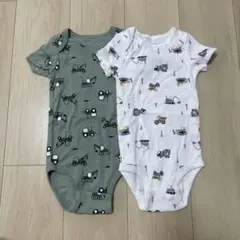 Pekkle 半袖ボディスーツ 2枚セット