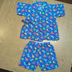 お値下げしました〜恐竜柄甚平 　95cm セット