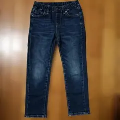 UNIQLO キッズ ダークブルー デニム パンツ　S　110 125