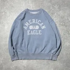 【アメリカンイーグル】スウェット プリントロゴ  ビッグシルエット 古着女子