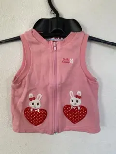 MIKI HOUSE ミキハウス ピンク ベビーベスト 80