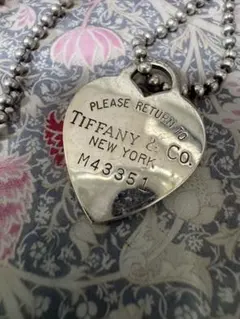 Tiffany & Co. ハート型シルバーネックレス