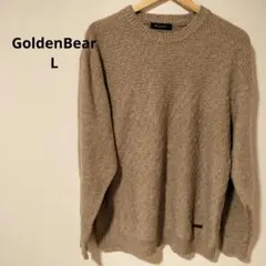 Golden Bear ゴールデンベア ベージュ ヘリンボーン セーター L