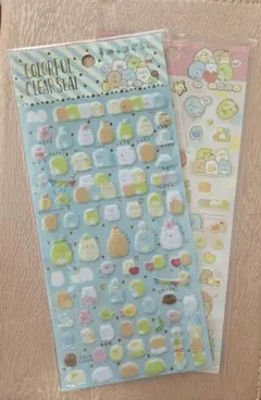 シール2セット☆すみっコぐらし☆カラフルクリアシール