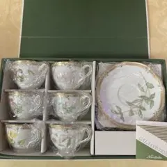 ノリタケ　ガラコンテッサ　 カップ&ソーサー　未使用6客セット