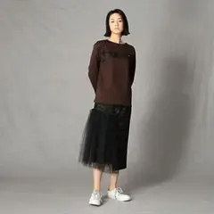 ほぼ未使用カモフラージュ柄チュールスカートタイトスカート/迷彩ベータβのサムネイル