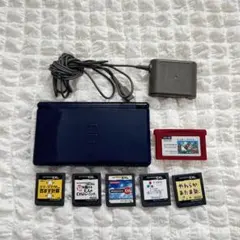 Nintendo DS Lite エナメルネイビー　本体＋充電コード＋カセット