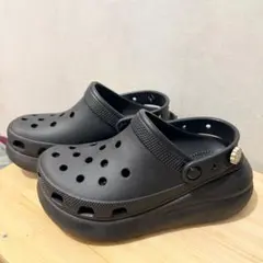 希少サイズ】クロックス メガ クラッシュ クロッグ ブラック M9