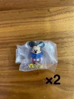 ディズニーキャラクター めじるしアクセサリー　Winter ミッキーマウス2個