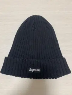 Supreme ニット帽 100%コットン Beanie ステッカー付