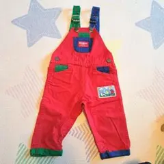 OshKosh オシュコシュ 花柄サロペット 紫 パープル コーデュロイ