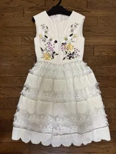 chesty フラワーエンブロイダリーワンピース