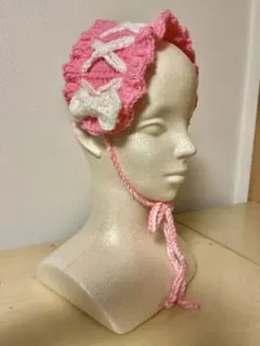 ヘッドドレス かぎ編み ハンドメイド