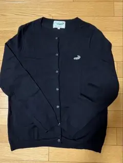 Crocodile 長袖カーディガン ブラック L