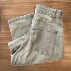 【美品】HUG.U 新感覚デニム ウォッシュグレー L トール