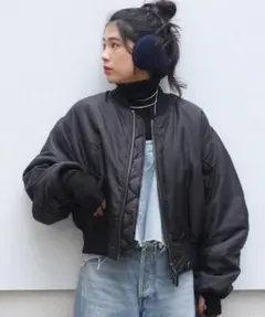 ✨新品未使用✨AP STUDIO TOP KHAKI SHORT MA-1 黒