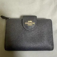 ☆美品☆ COACH 二つ折り財布 ブラックのサムネイル