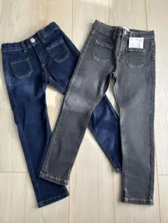 ZARA kids 116cm 6yearスリムフィットポケットデニムパンツ