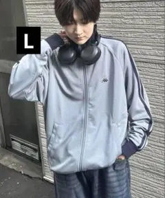 Kappa ジャージ トラックジャケット ジップアップ　サックス　L 値下げ！