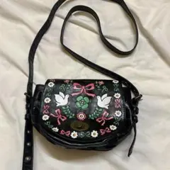 SWIMMER ブラックショルダーバッグ　キッズ　ミニバッグ　ハンドバック