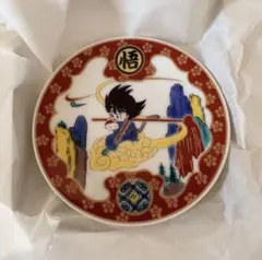 【新品・完売品】 ドラゴンボール 九谷焼 豆皿 金襴筋斗雲図 悟空　箱付き