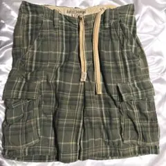 レア Abercrombie&Fitch カーゴ短パン チェック柄 ヴィンテージ