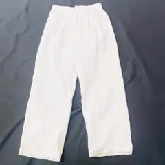 【人気/美品】LOWRYS FARM コーデュロイワイドパンツ 白 「F247