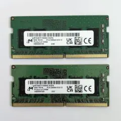 Micron 1R×8 PC4-2666V-UA2-11メモリ 8GB DDR4 Micron 1R×8 PC4-2666V-UA2-11メモリ 8GB✕2枚 - メルカリ