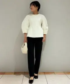 ミラオーウェン★構築袖ボリュームトップス×パンツSET UP