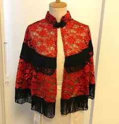 モ*ル様 【美品・未使用！】美しいケープ♡ヴィンテージ・アンティーク