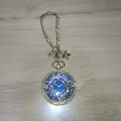 キーホルダー　チャーム　時計　レジン