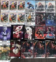 プライズフィギュア15種22体まとめ売り　NARUTO 鬼滅の刃など
