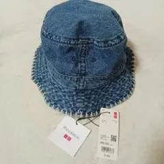 新品UNIQLO×JW ANDERSON ウォッシュコットンハット　デニム