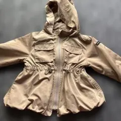 petit main フード付きジャケット 80サイズ ベージュ ベビー服