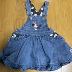 ミニーマウス デニムジャンバースカート