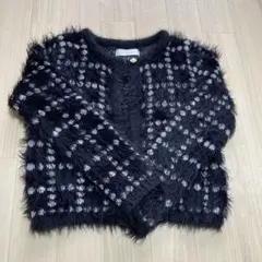 シャギーニット　カーディガン