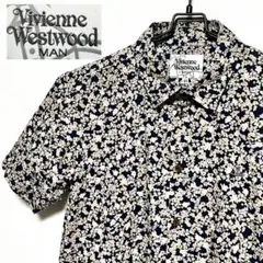 Vivienne Westwood MAN 刺繍 ロゴ 花柄 半袖 シャツ　Mのサムネイル